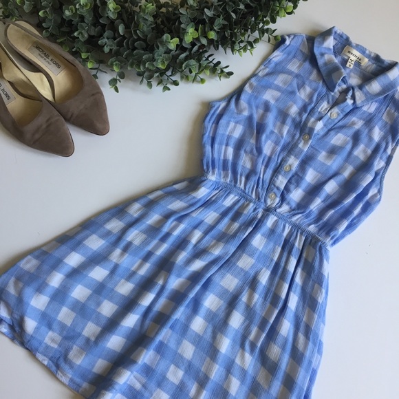Monteau Dresses & Skirts - ❄️Checkered Fit & Flare Dress Elastic Waist